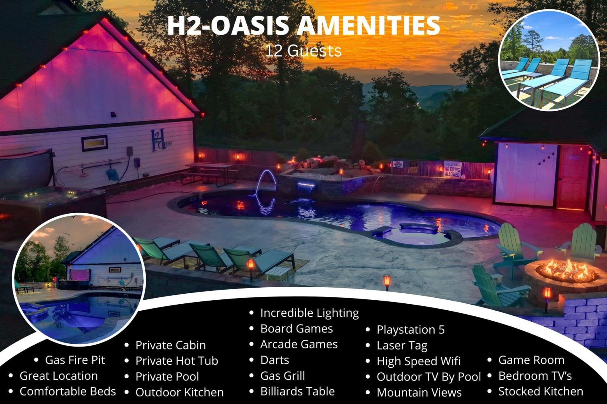 H2Oasis Incredible Pool Retreat With Mountains Views! Villa Sevierville Kültér fotó